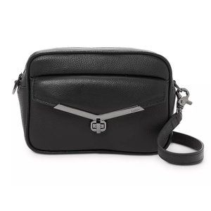 NEW Botkier Valentina Mini Camera Crossbody Handbag Purse, Black Pebbled Leather